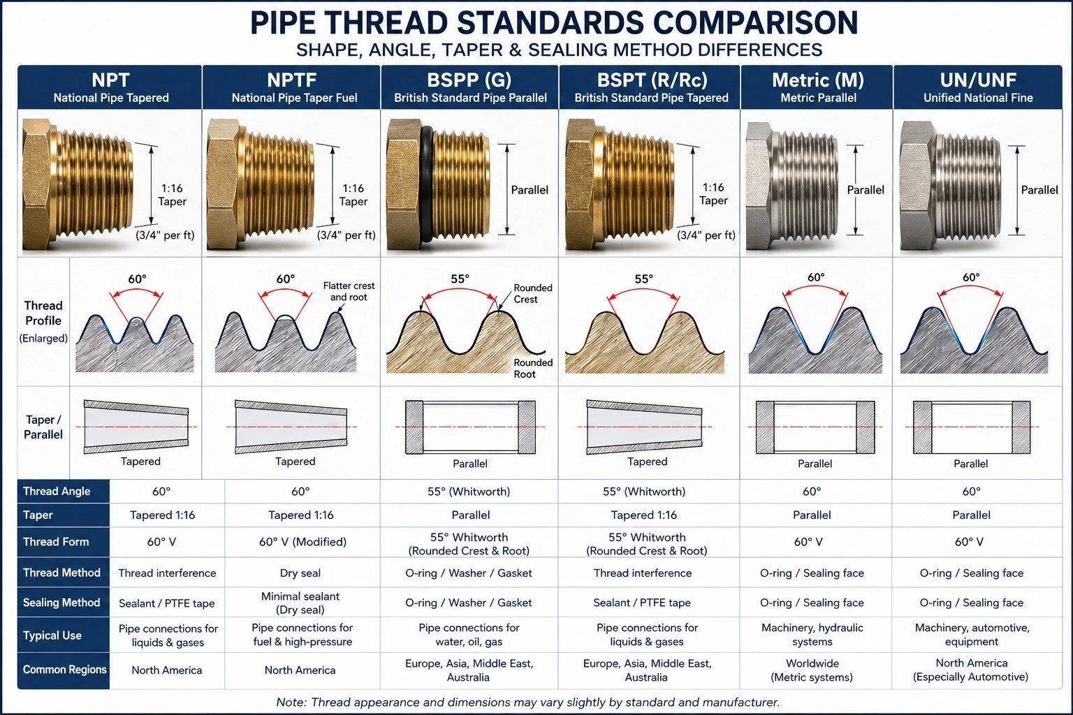 Brass Pipe Thread Standards Brass Pipe Thread Standards
